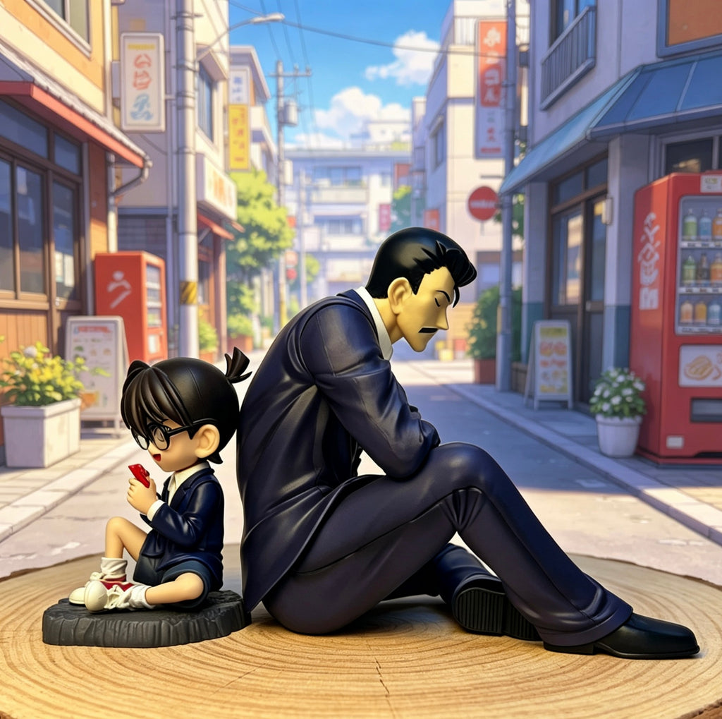 CONAN and Mouri Kogoro
